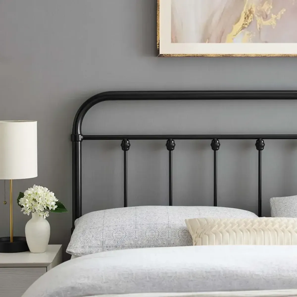 Modway - Sage King Metal Headboard