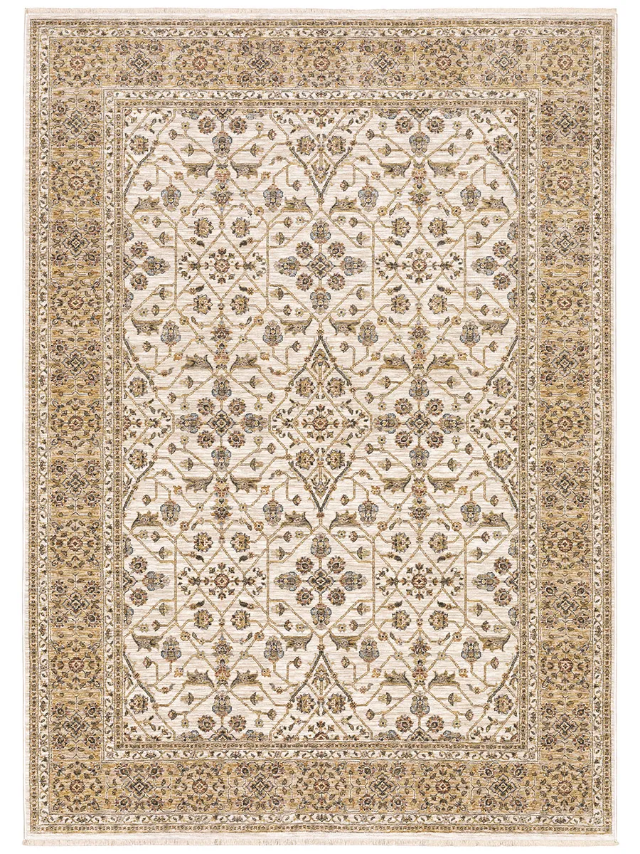 Maharaja 3'3" x 5' Ivory Rug