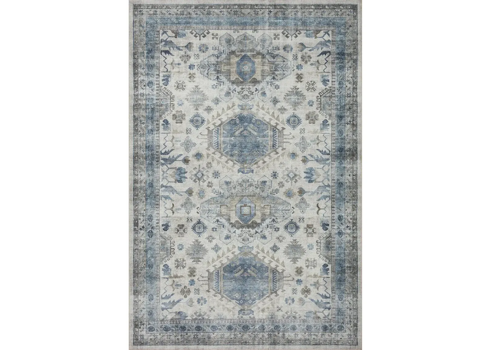 Heidi HEI04 Ivory/Ocean 8'6" x 11'6" Rug by Loloi II