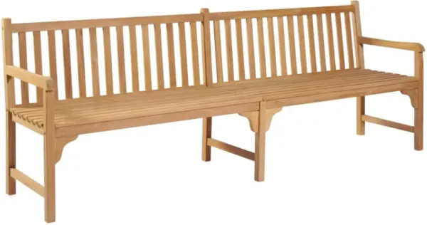 vidaXL Patio Bench 89.8" Solid Teak Wood