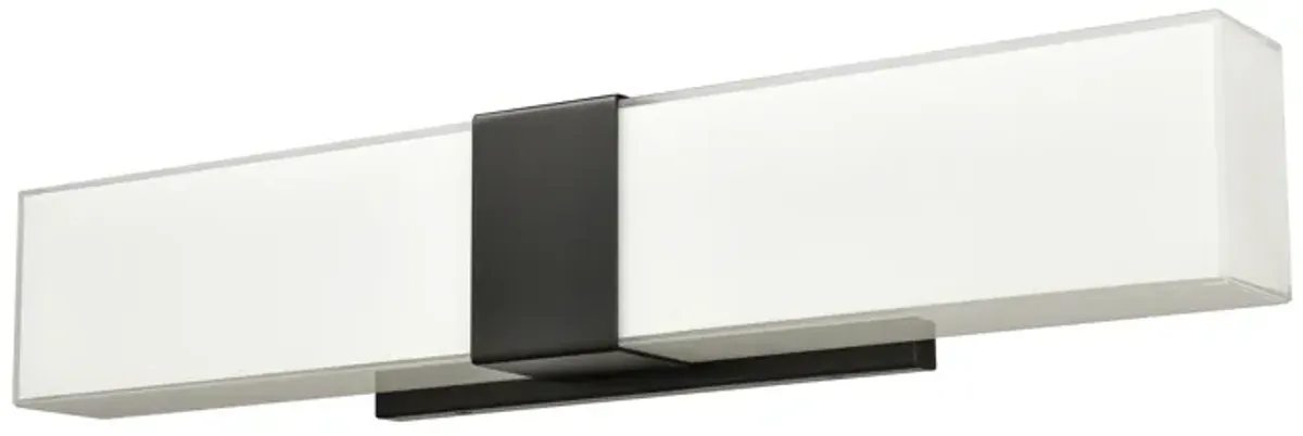 Reciprocate 25'' Wide 2-Light Black Vanity Light