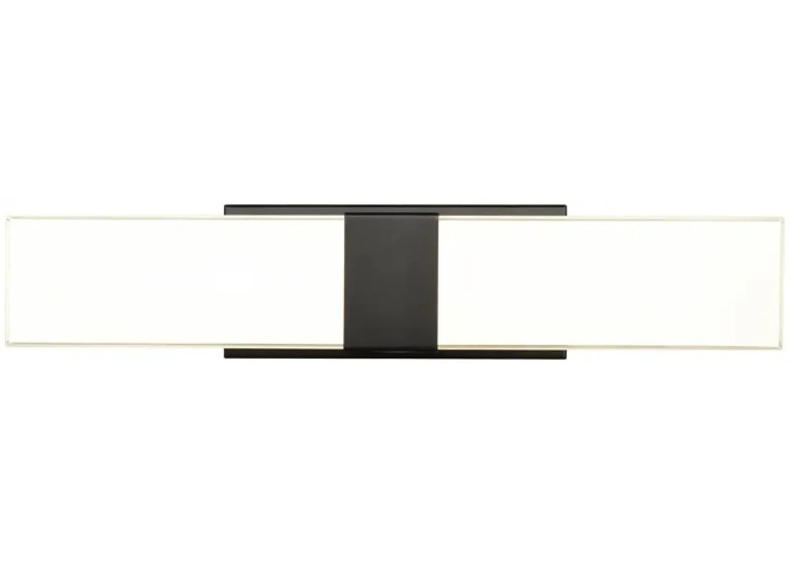 Reciprocate 25'' Wide 2-Light Black Vanity Light