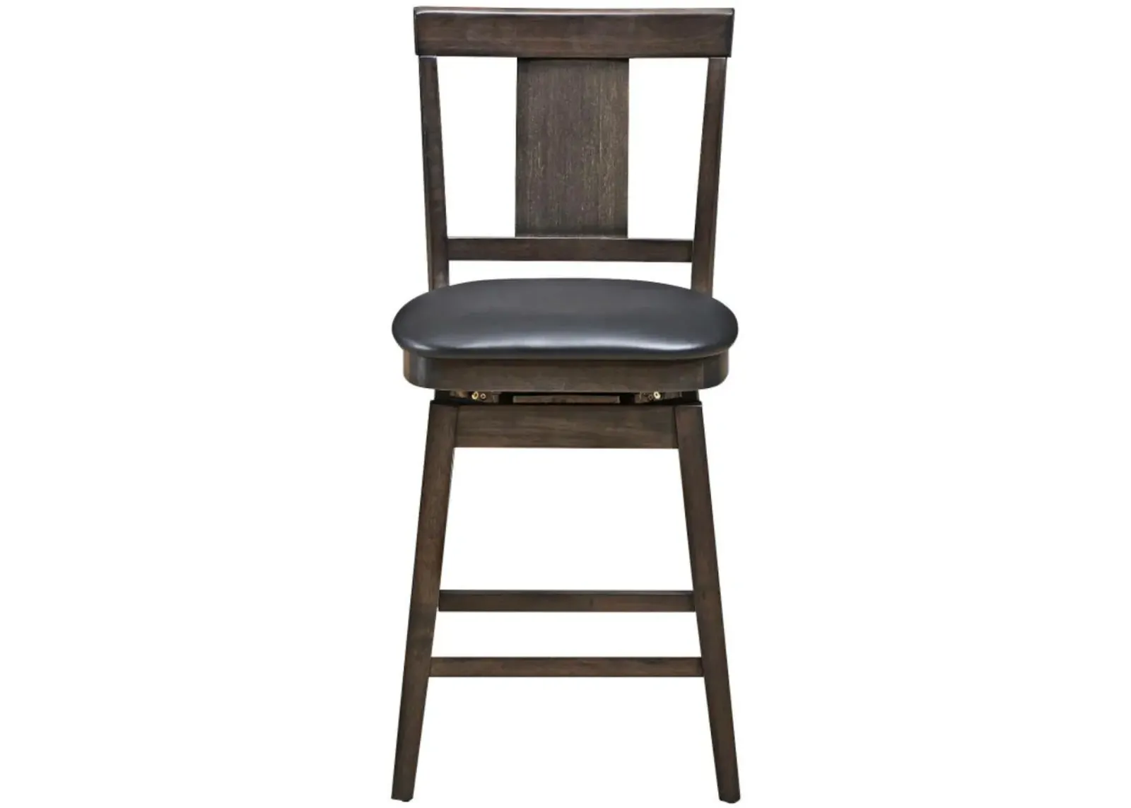 Hivvago 24/29 Inch 360 Degree Swivel Classic Wooden Counter Height Bar Stool