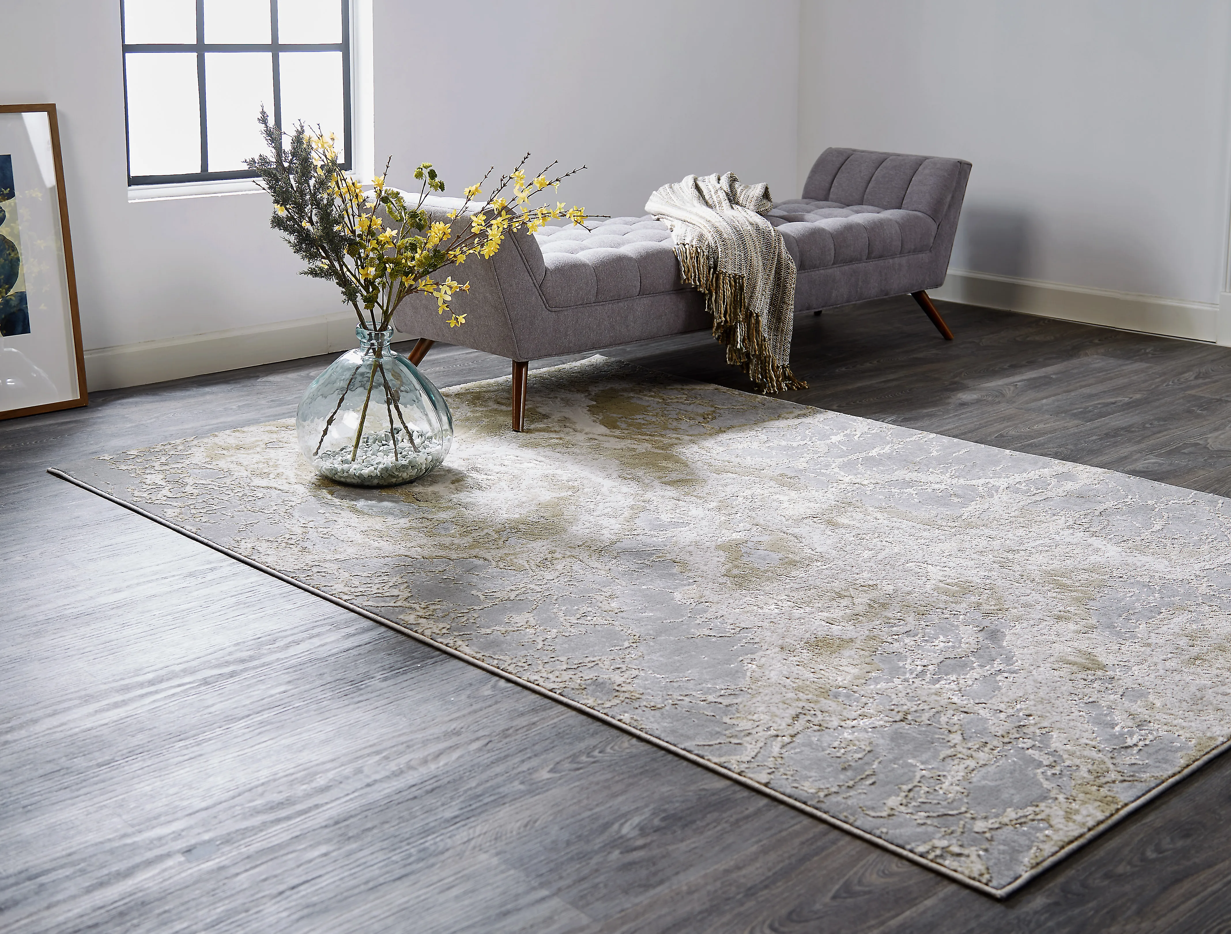 Aura 3563F Ivory/Silver/Gold 10' x 13'2" Rug