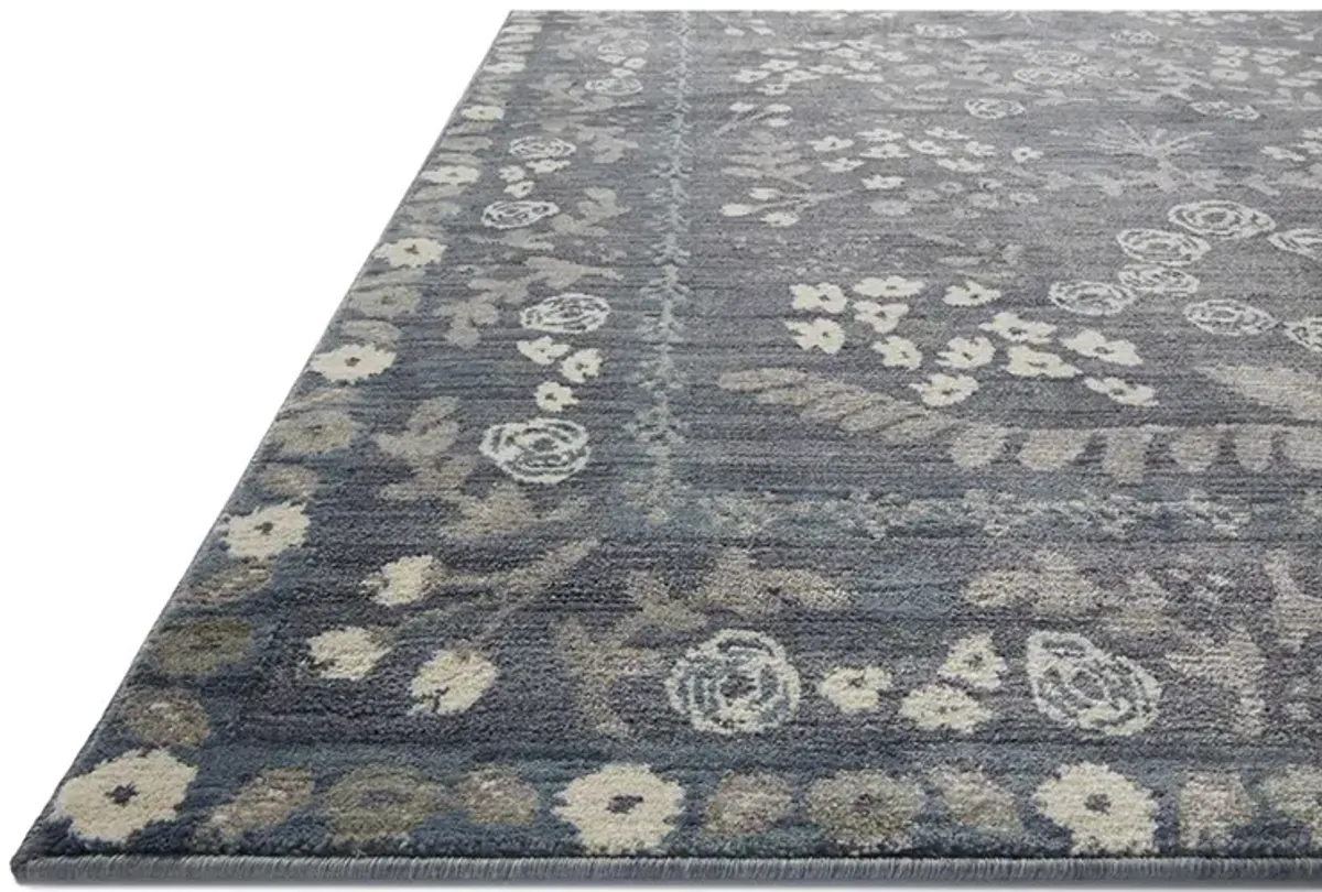 Fiore FIO01 Navy Grey 6'3" x 9' Rug