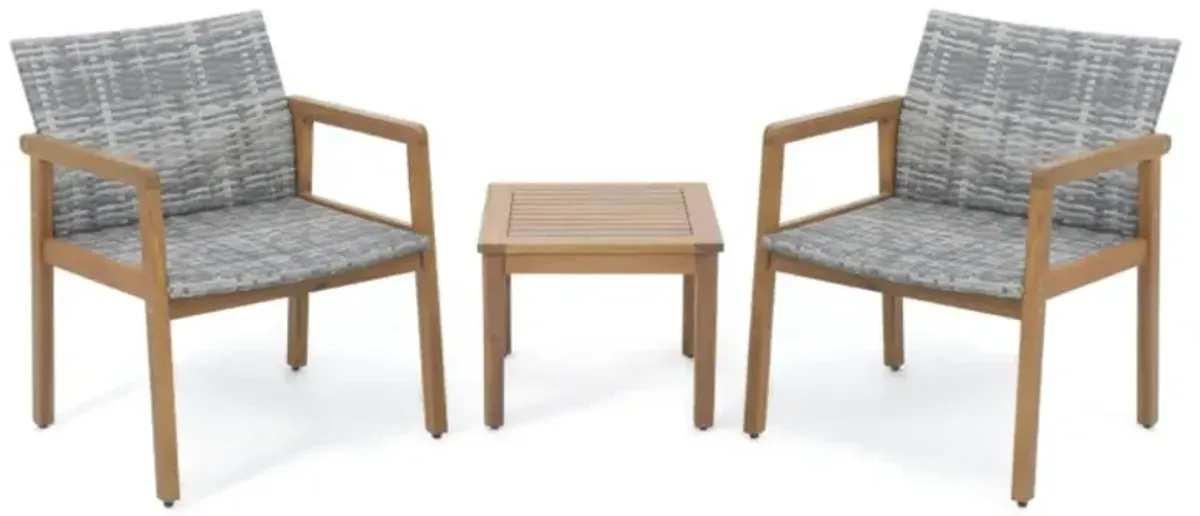 Hivvago 3 Pieces Patio Furniture Set  with Chair