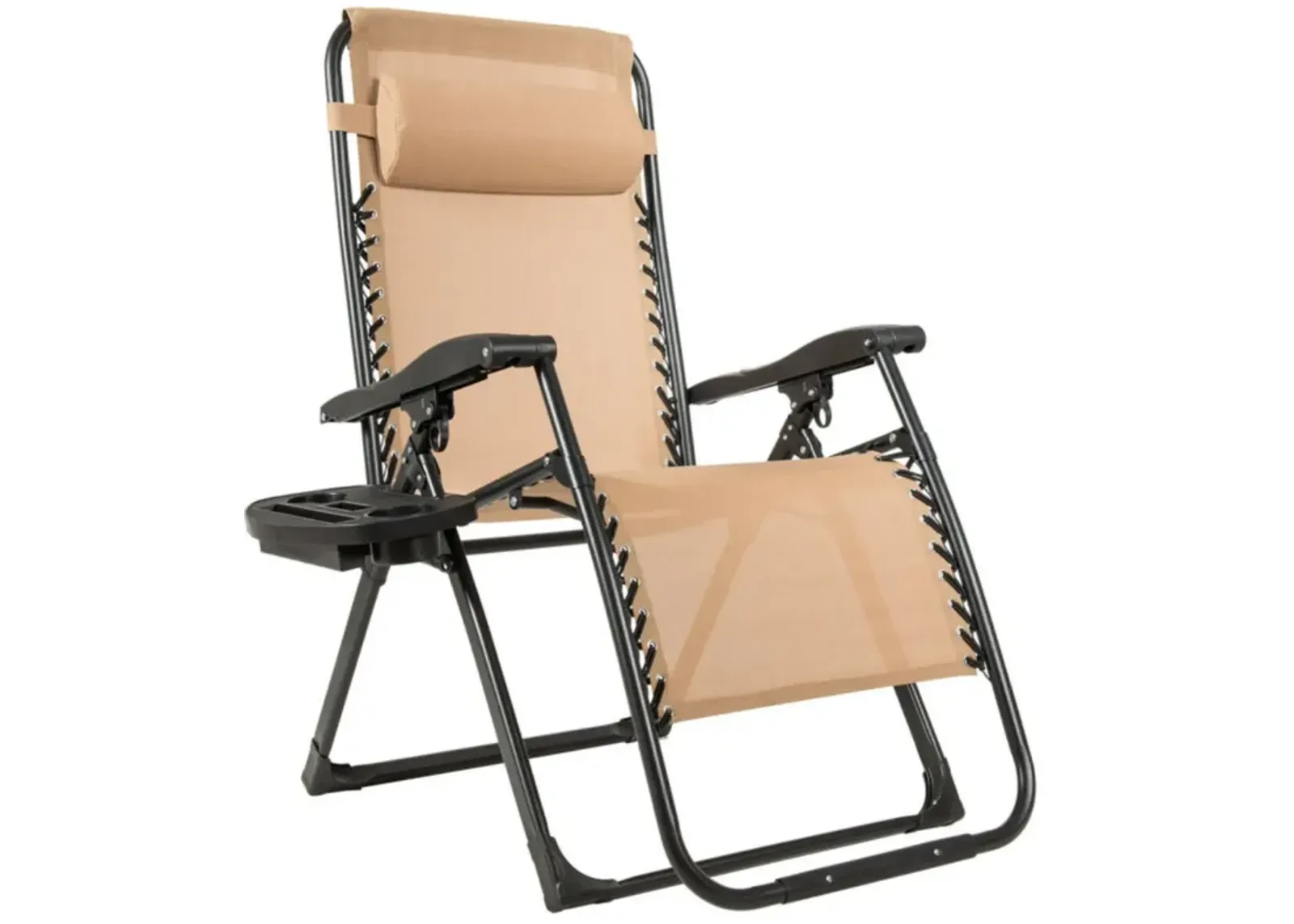 Hivvago Oversize Lounge Chair Patio Heavy Duty Folding Recliner