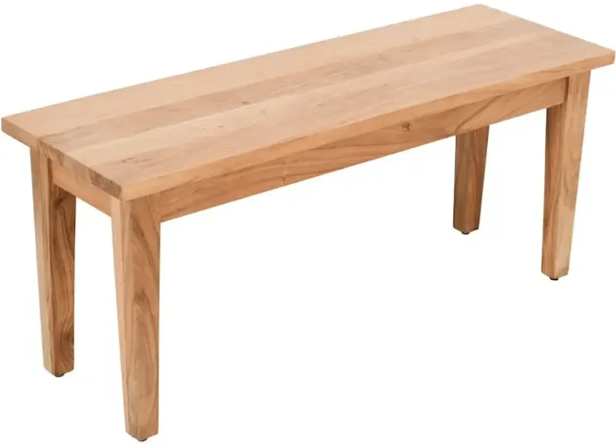 Jofran Colby 42 Traditional Classic Solid Hardwood Bench