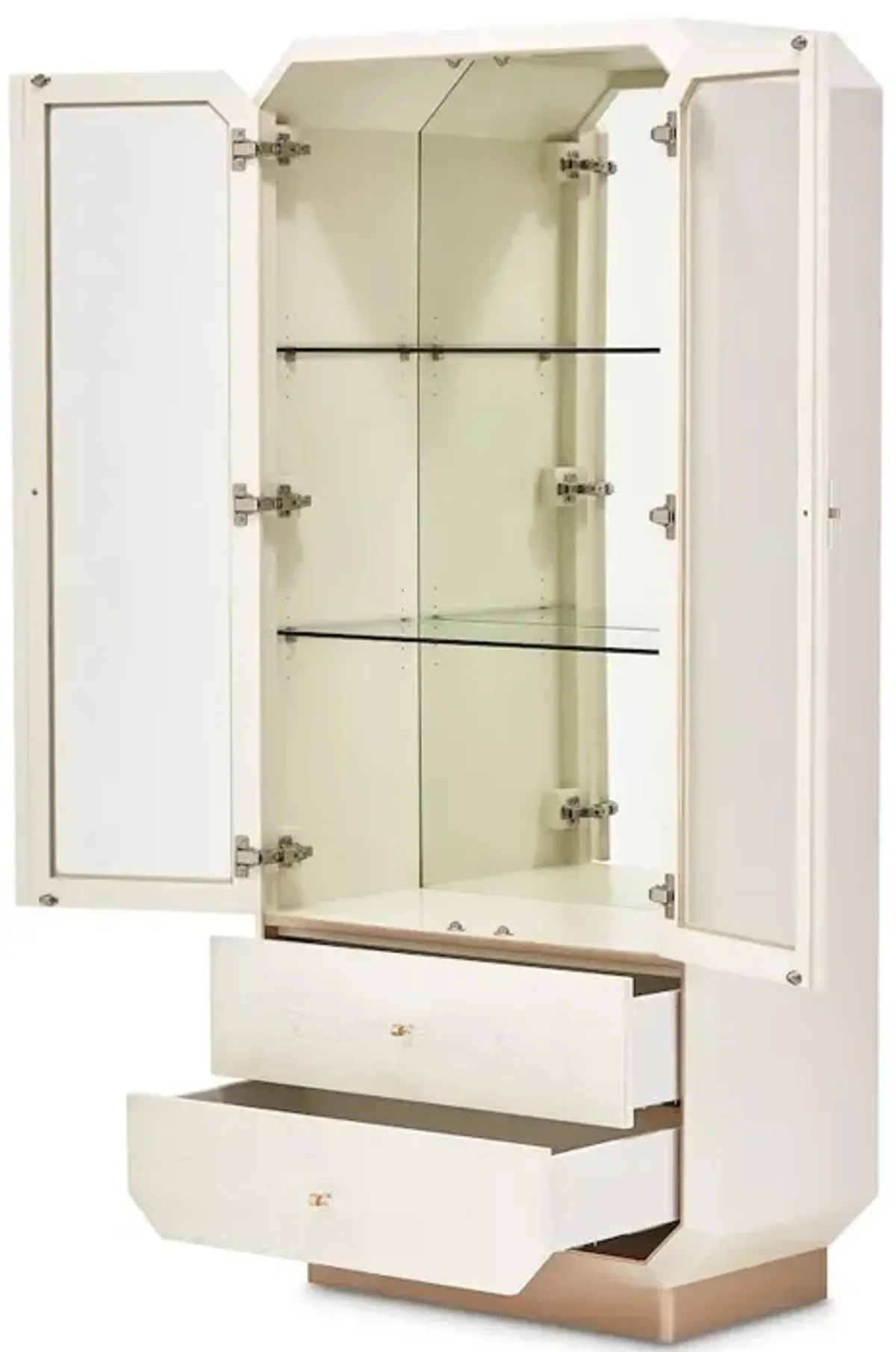 Michael Amini La Rachelle Display Cabinet - Champagne