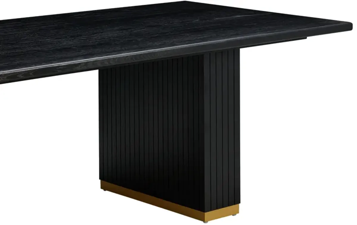 Chelsea Black Oak Rectangular Dining Table