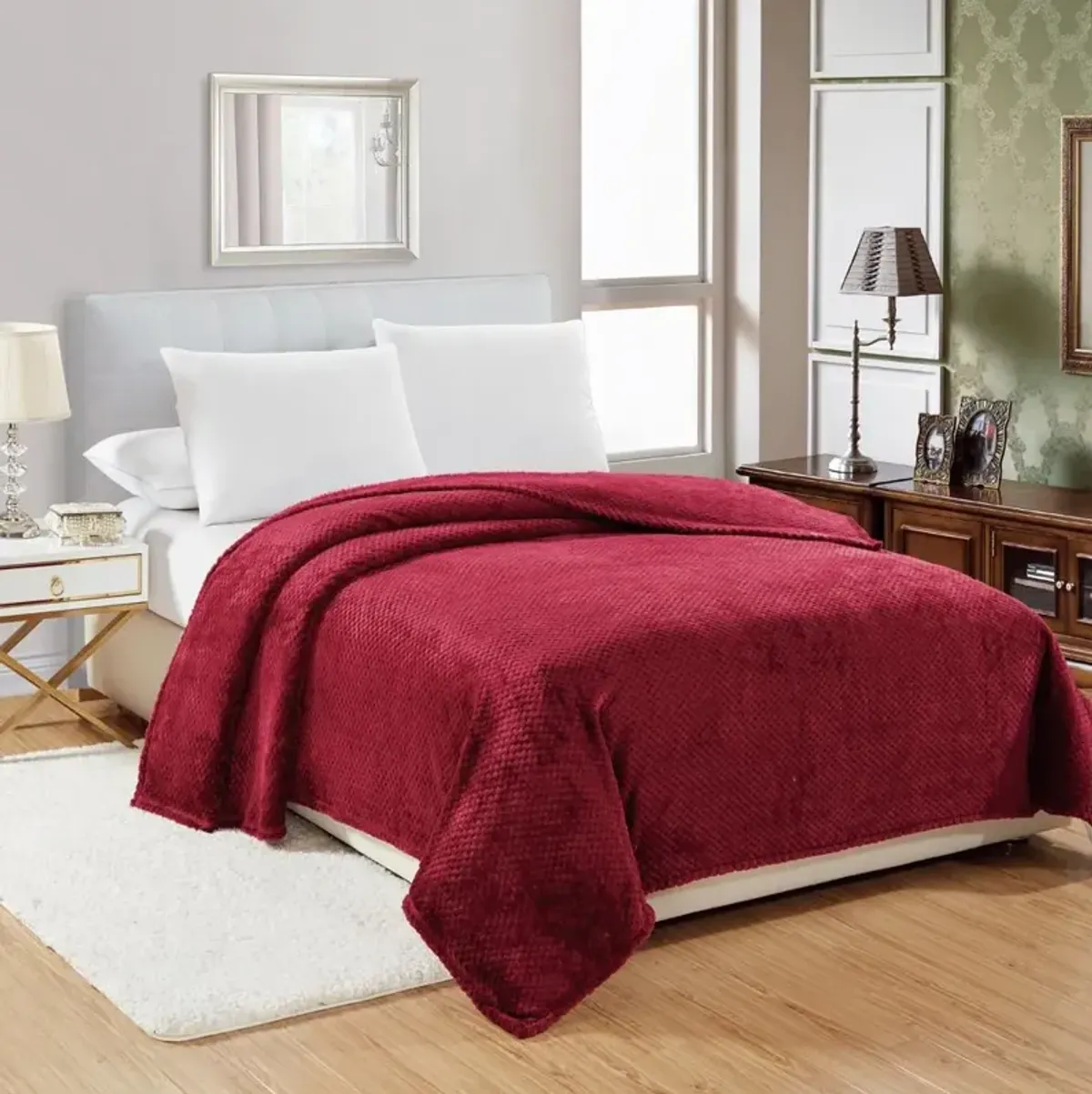 Plazatex Noble House Micro Plush Blanket