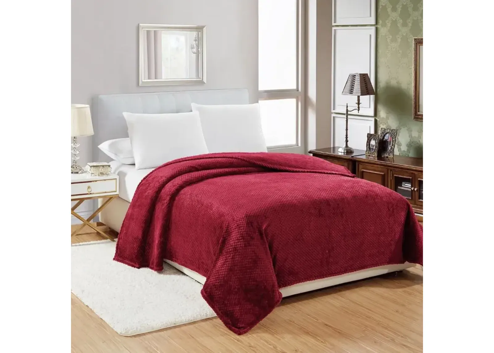 Plazatex Noble House Micro Plush Blanket