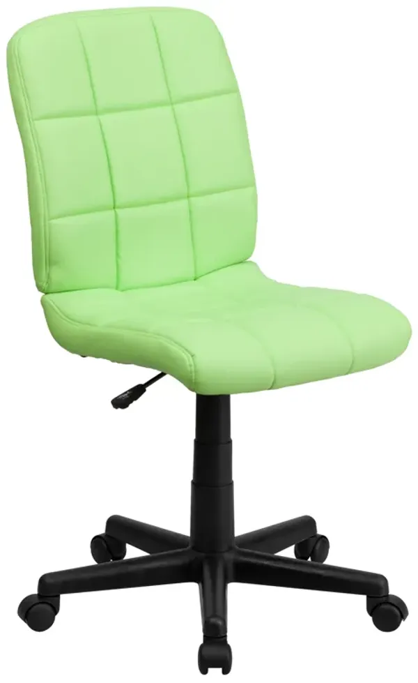 Clayton Mid-Back Quilted Vinyl Swivel Task Office Chair