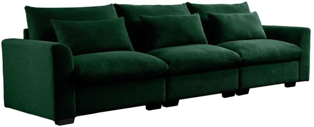 Merax 3 Seater Deep Seat Corduroy Sofa Couch