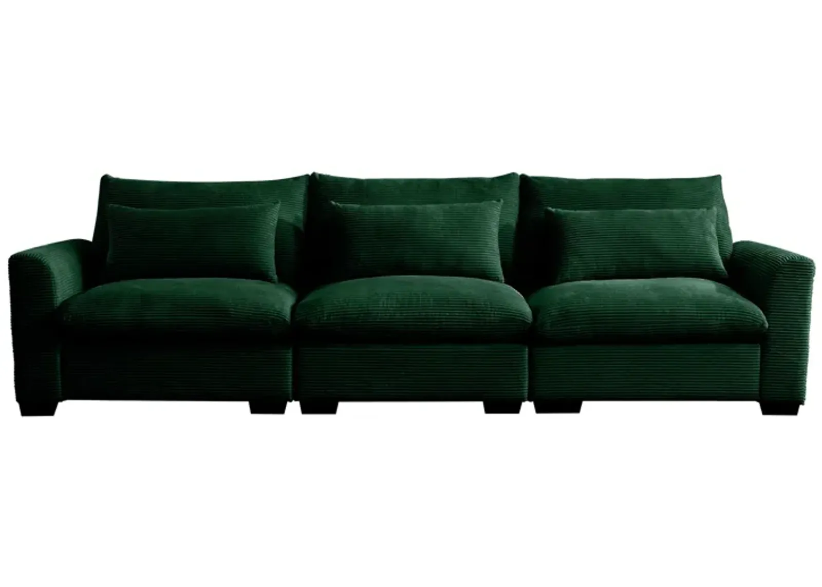 Merax 3 Seater Deep Seat Corduroy Sofa Couch