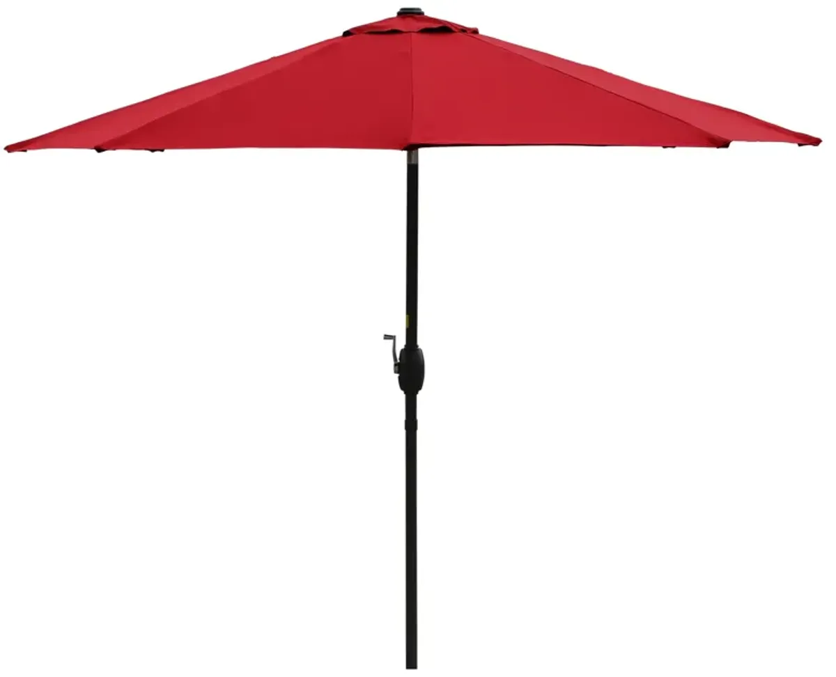 9-ft Push-button Tilt Garden Market Patio Umbrella.