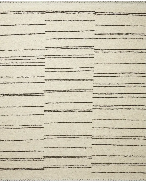 Roman ROM04 Natural/Charcoal 2' x 3' Rug