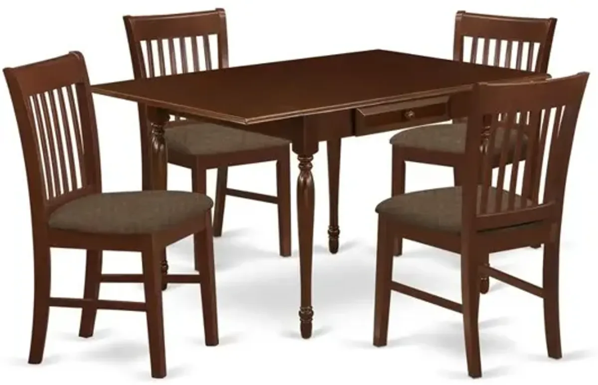 Dining Room Set Mahogany, MZNO5-MAH-C