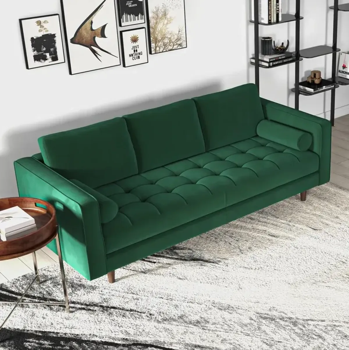 Ashcroft Furniture Co Catherine Mid-Century Modern Sofa