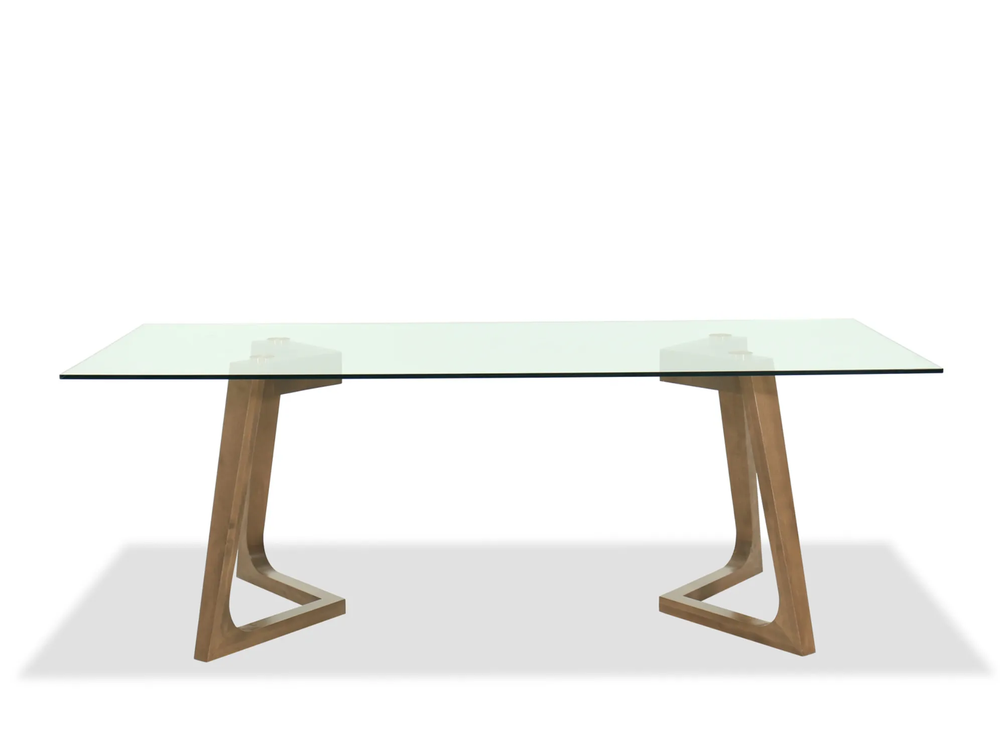 Modern Pecan Wash Dining Table