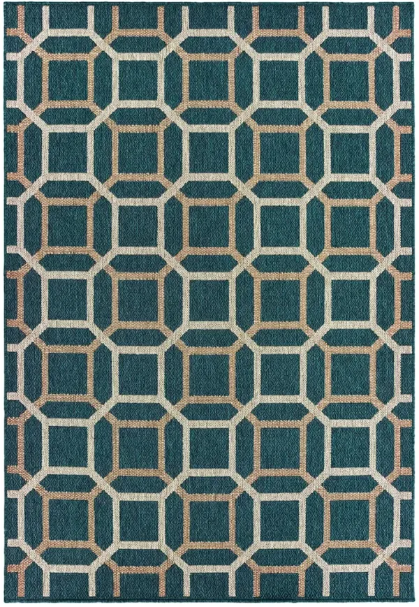 Latitude 5'3" x 7'3" Blue Rug