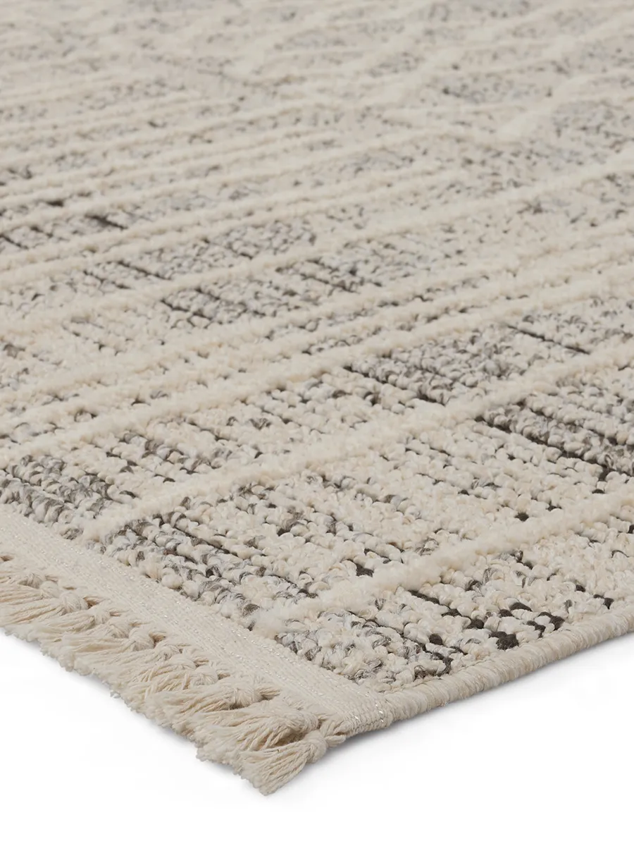 Lore Caiya White 3' x 8' Runner Rug