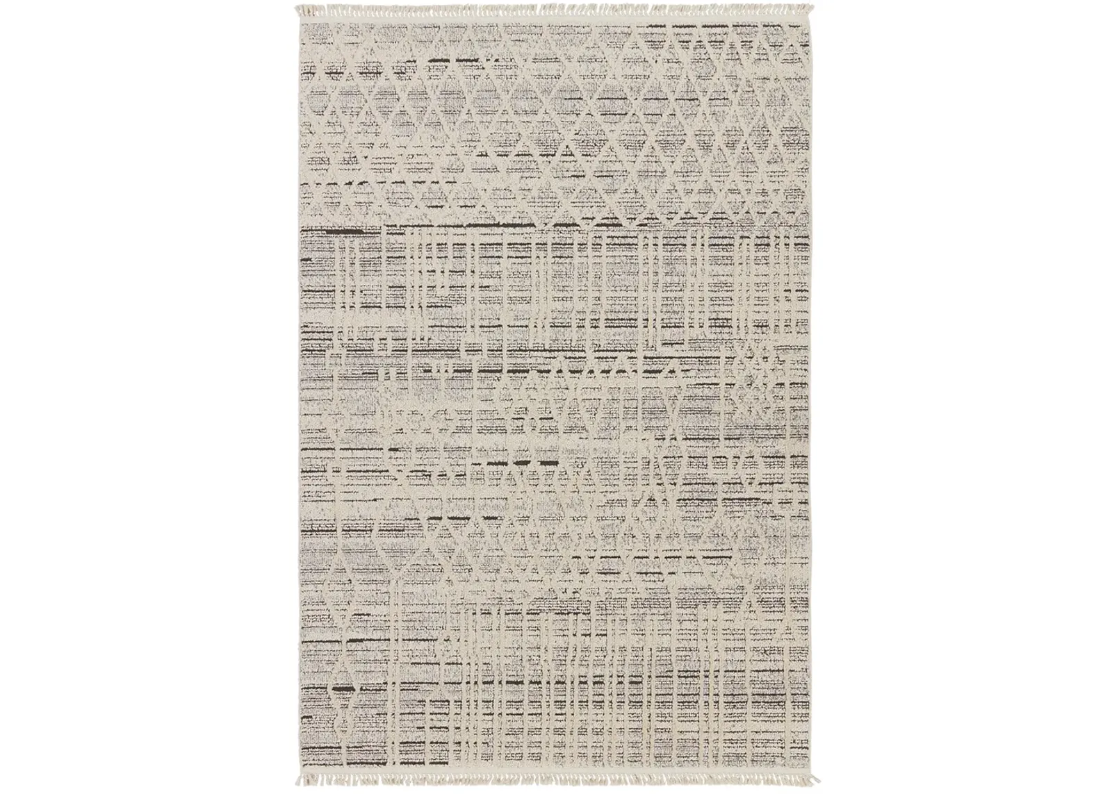 Lore Caiya White 3' x 8' Runner Rug