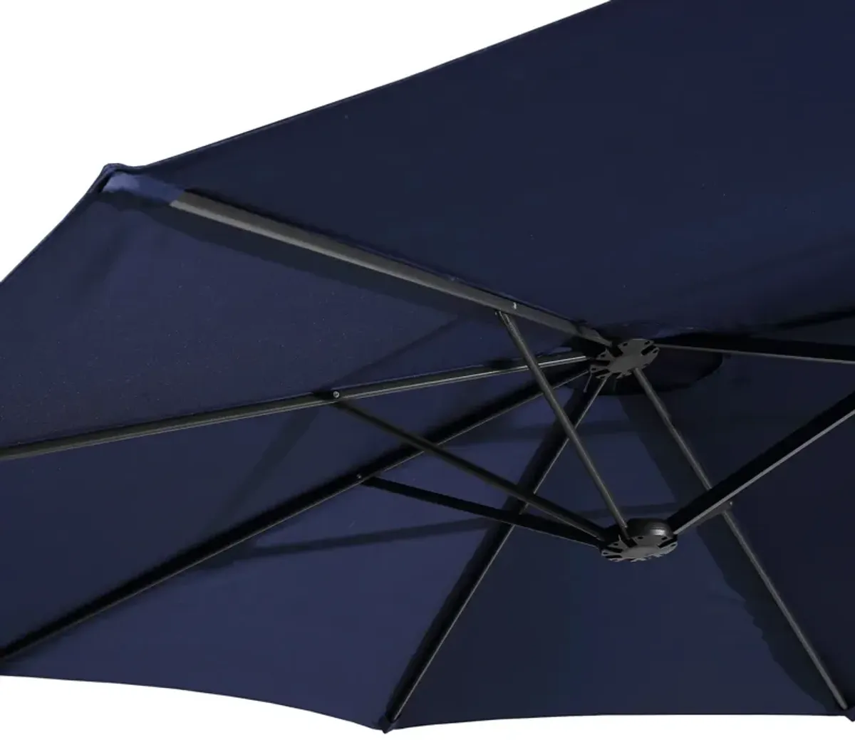 MONDAWE 15ft Rectangular Double-Sided Outdoor Patio Market Umbrella Coffee