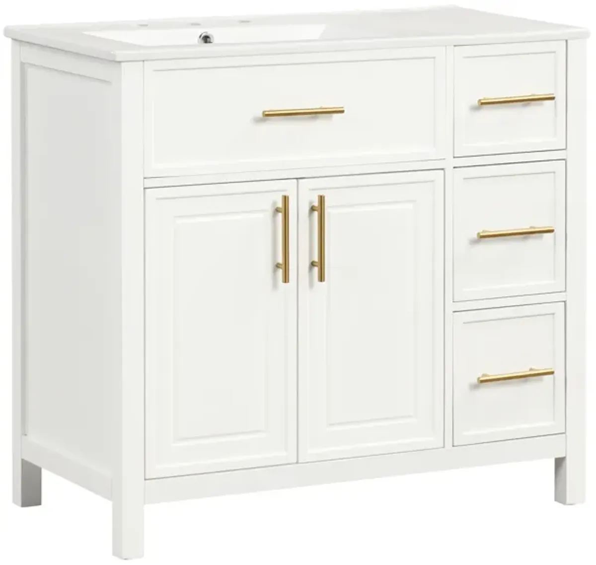 Merax Solid Bathroom Vanity Cabinet