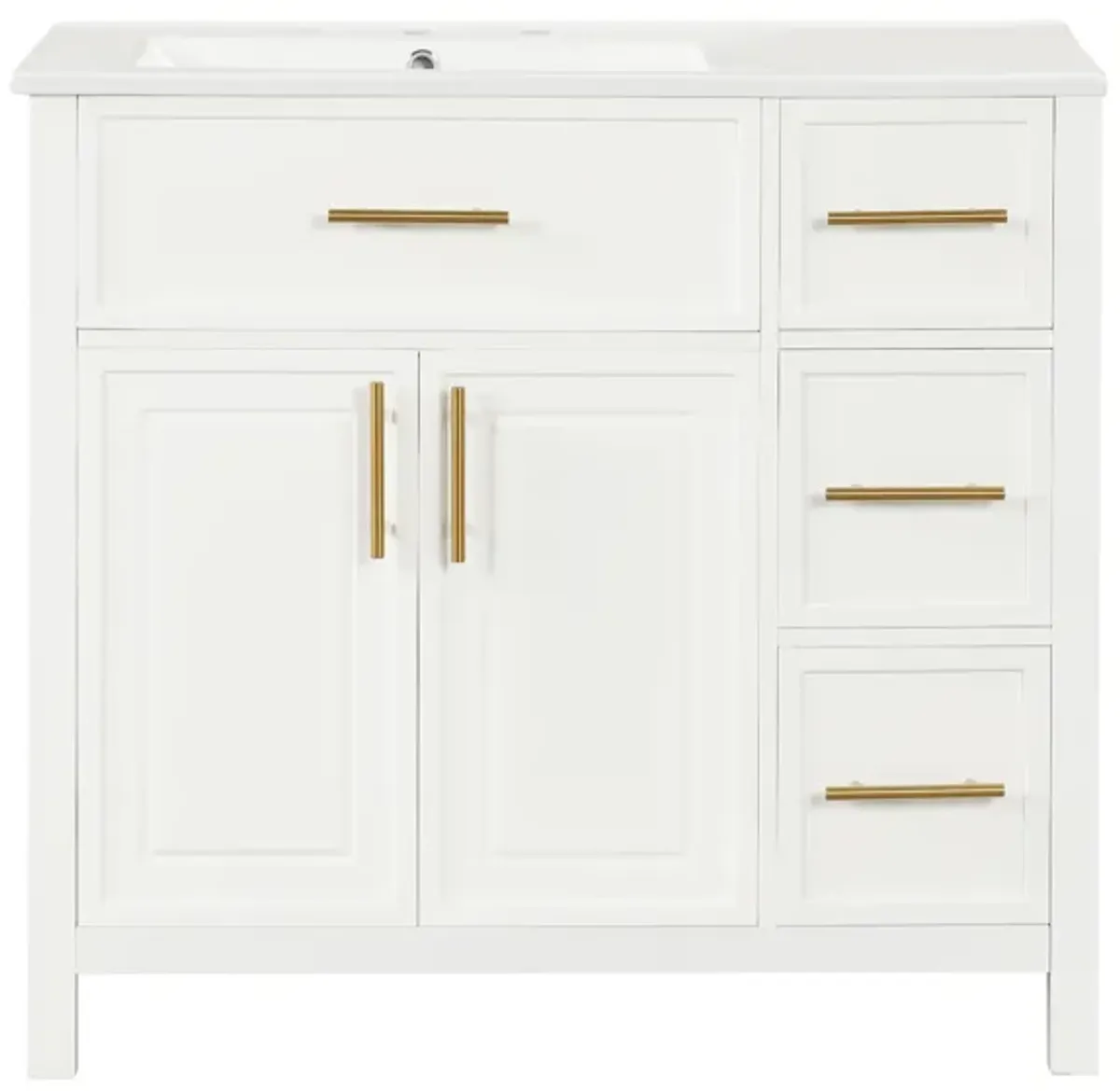 Merax Solid Bathroom Vanity Cabinet