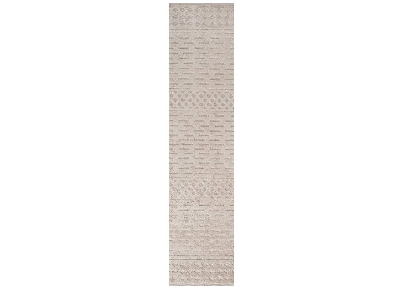 Xlendi High-Low Pile Moroccan Geometric Indoor/Outdoor Area Rug