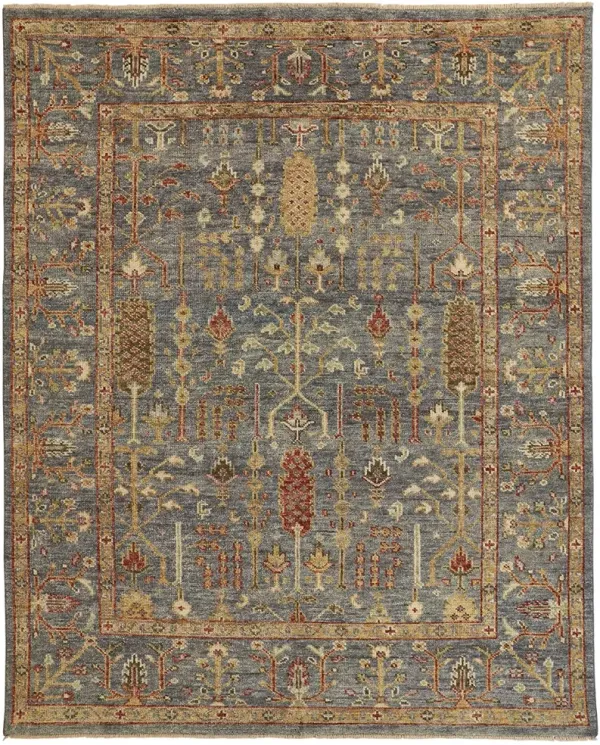 Carrington 6499F Blue/Red/Gold 2' x 3' Rug