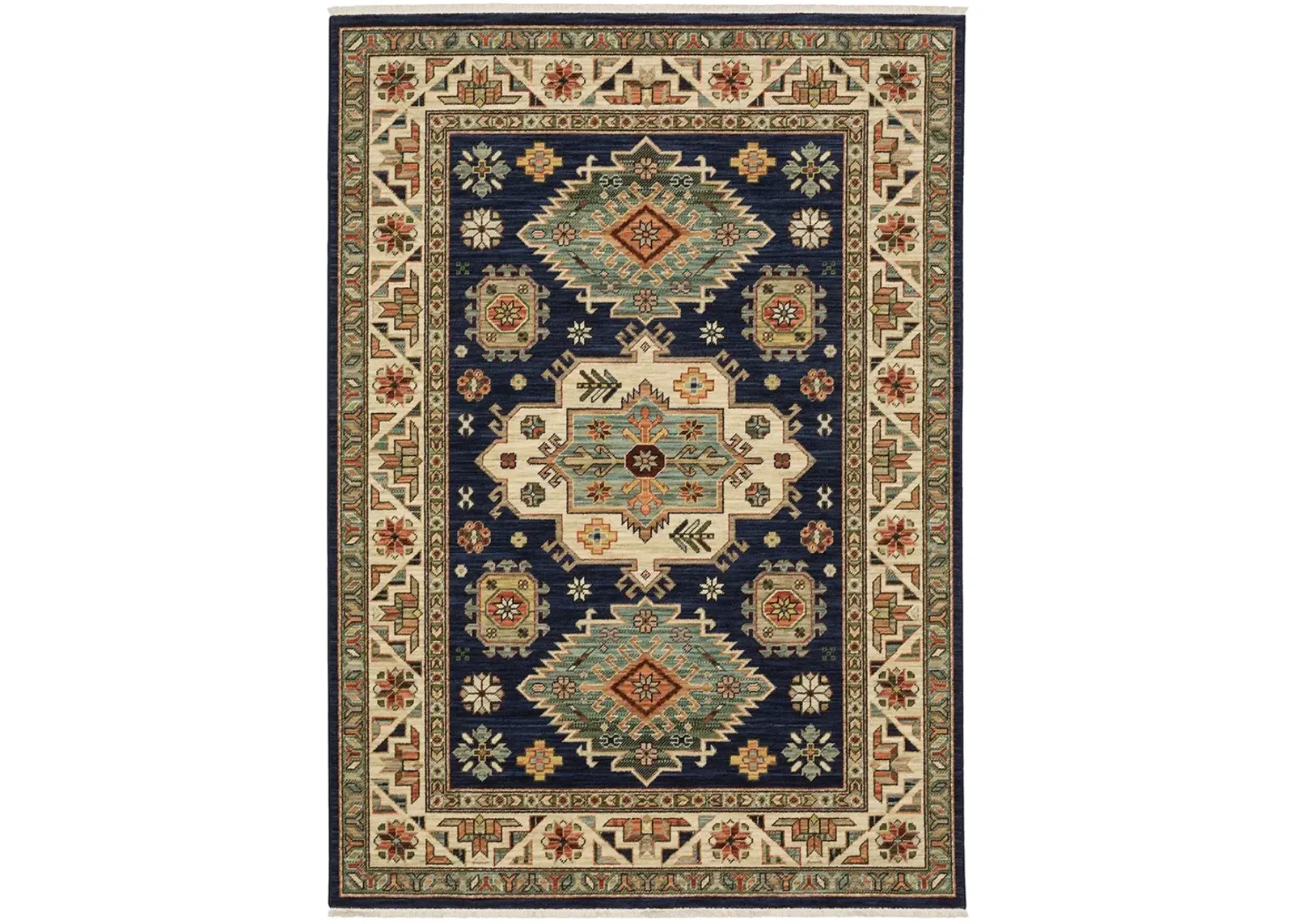 Lilihan 3'3" x 5' Navy Rug