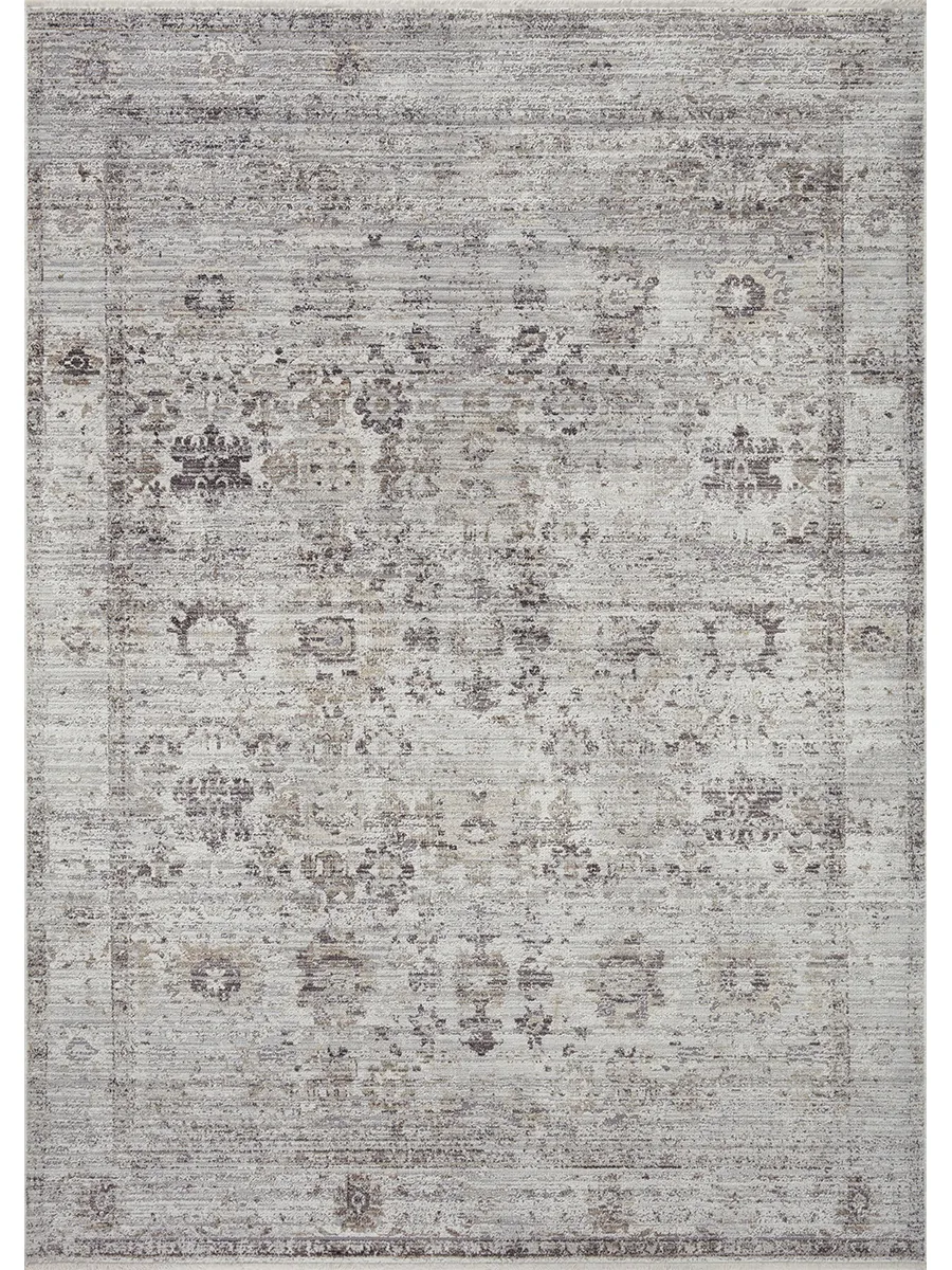 Bonney BNY06 Stone/Charcoal 3'11" x 5'5" Rug