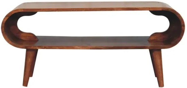 Artisan Furniture Solid Wood Amaya Nordic Style Honey Caramel Coffee Table