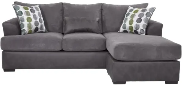 American Furniture Classics Sofa with Chaise - Dark Gray/Dark Charcoal