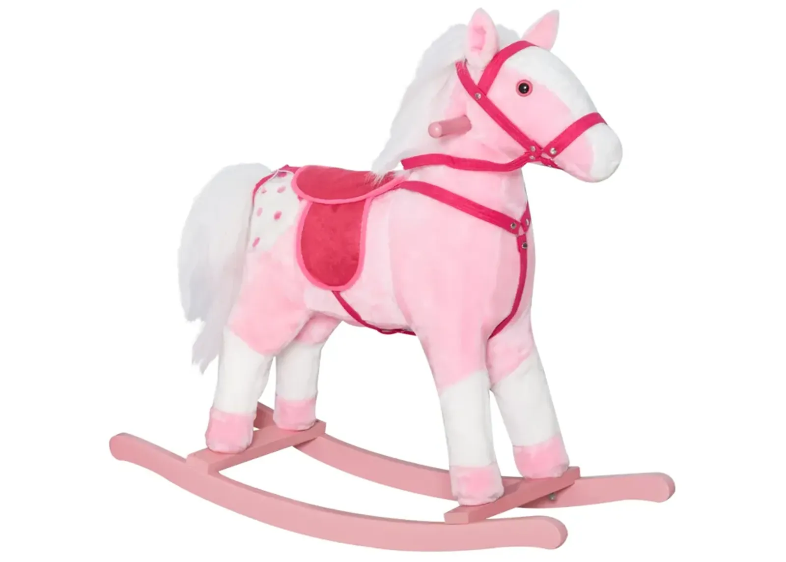 Pretty Pony Pal: Pink Plush Rocking Horse with Sounds for Toddlers