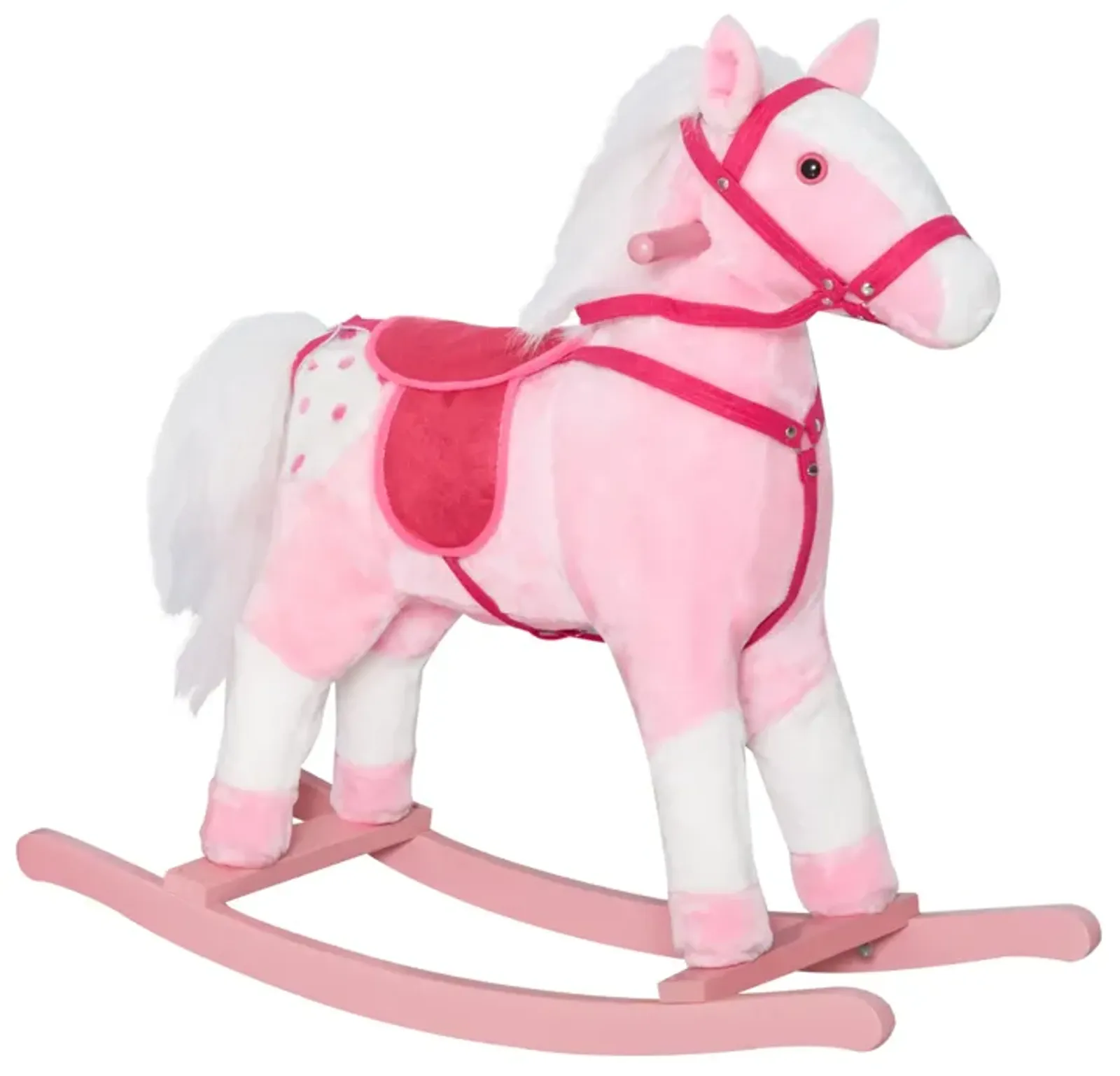 Pretty Pony Pal: Pink Plush Rocking Horse with Sounds for Toddlers