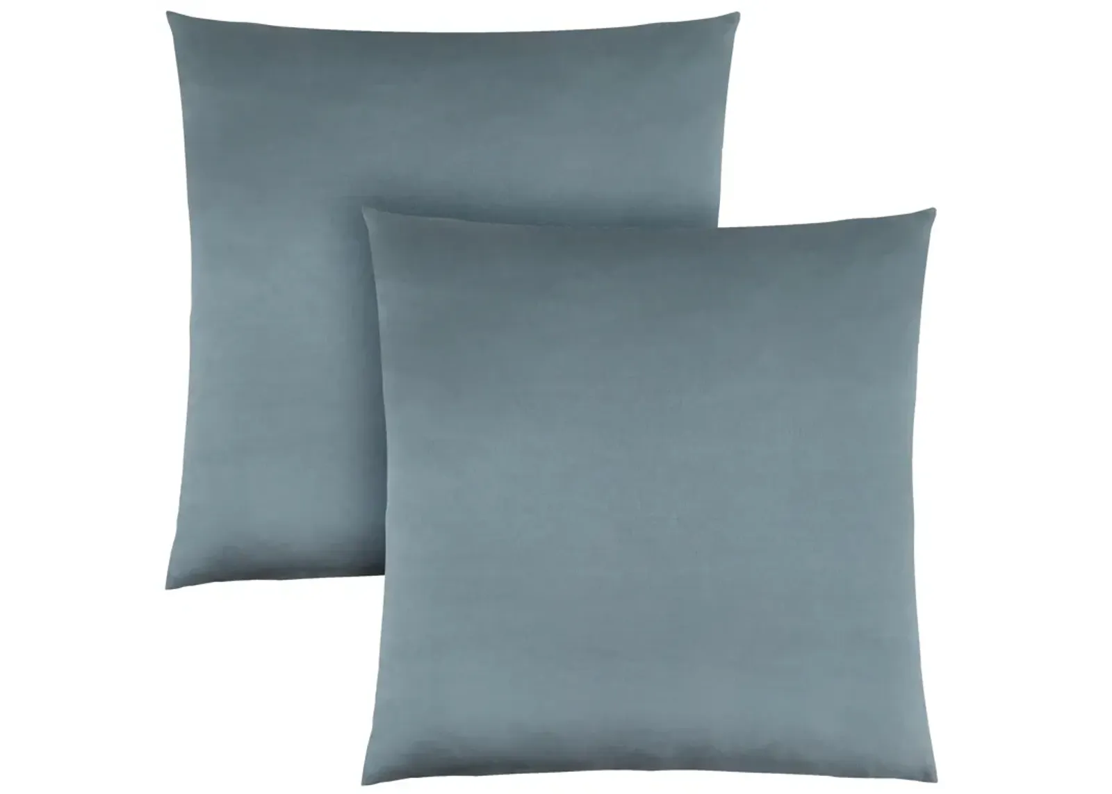 Monarch Specialties I 9343 Pillows, Set Of 2, 18 X 18 Square, Insert Included, Decorative Throw, Accent, Sofa, Couch, Bedroom, Polyester, Hypoallergenic, Blue, Modern