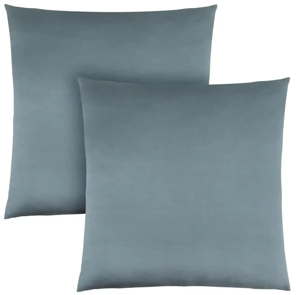 Monarch Specialties I 9343 Pillows, Set Of 2, 18 X 18 Square, Insert Included, Decorative Throw, Accent, Sofa, Couch, Bedroom, Polyester, Hypoallergenic, Blue, Modern