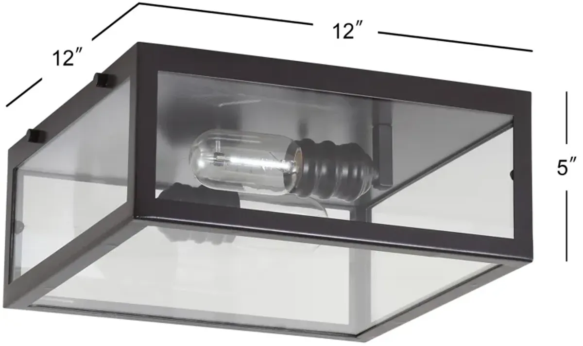 Grayson Metal/Glass LED Flush Mount