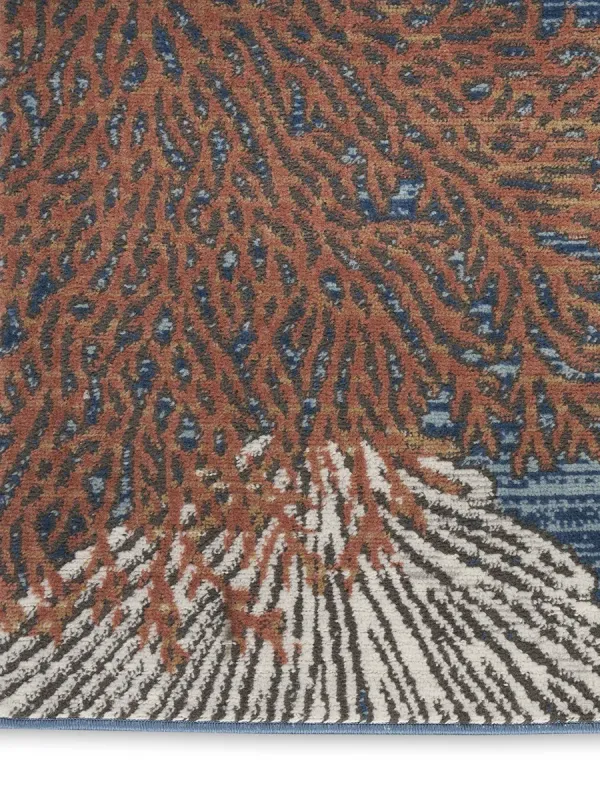 Seaside SDS04 Blue/Multicolor 7'10" x 9'10" Rug