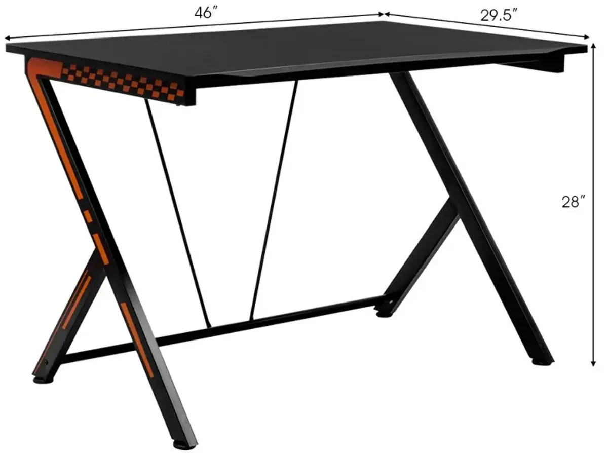 Home Office Modern Ergonomic Study Computer Desk for Small Space