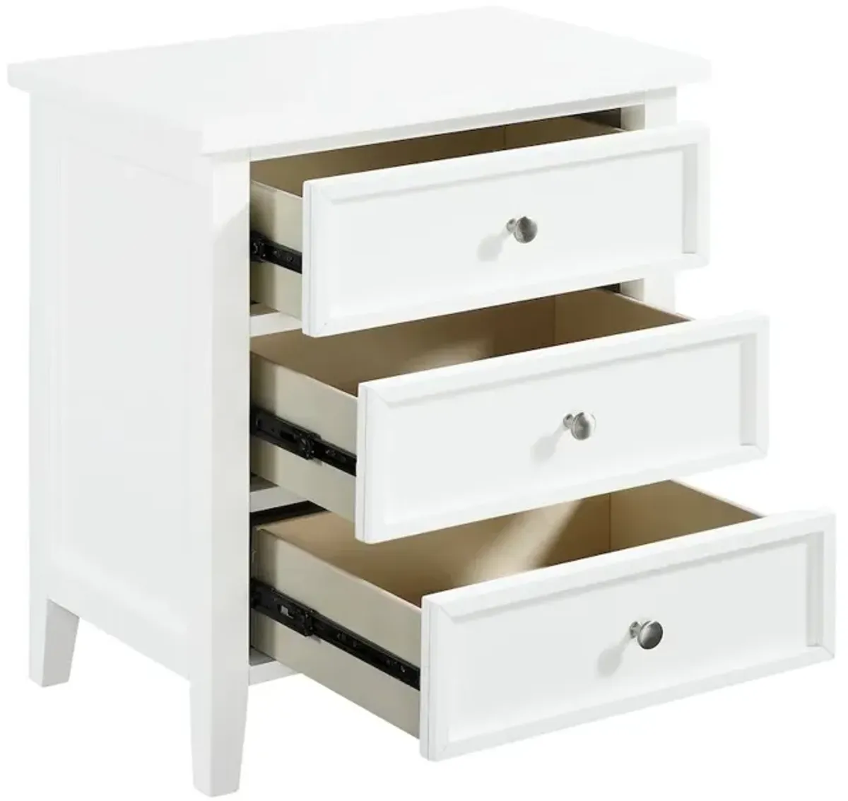 Comfort Pointe Lennon 3-drawer Nightstand - White