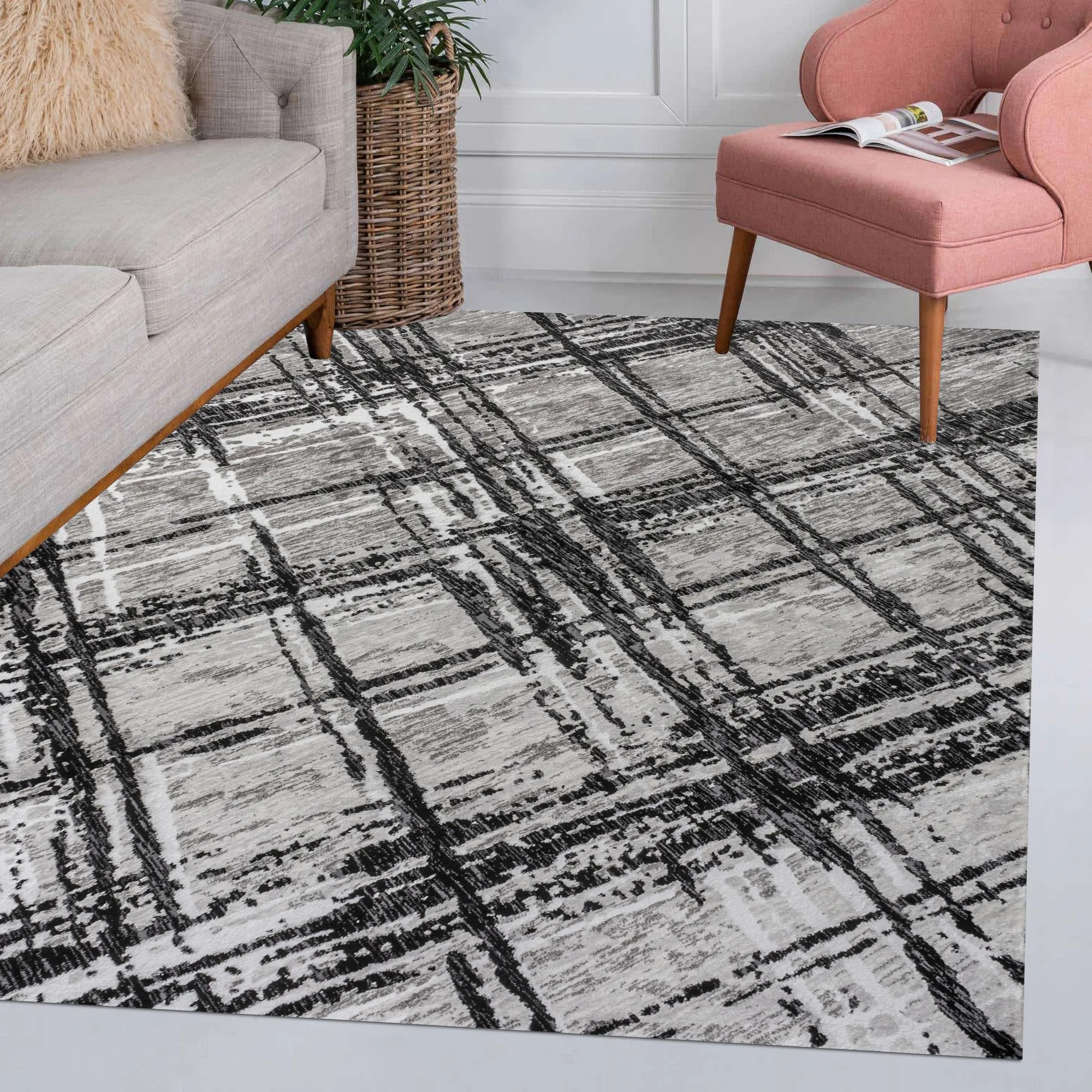 Slant Modern Abstract Area Rug