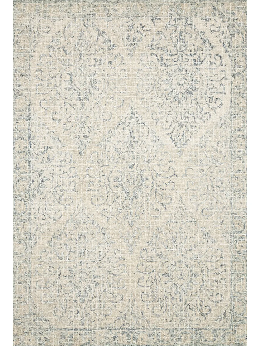 Tatum TW05 Natural/Sky 5' x 7'6" Rug