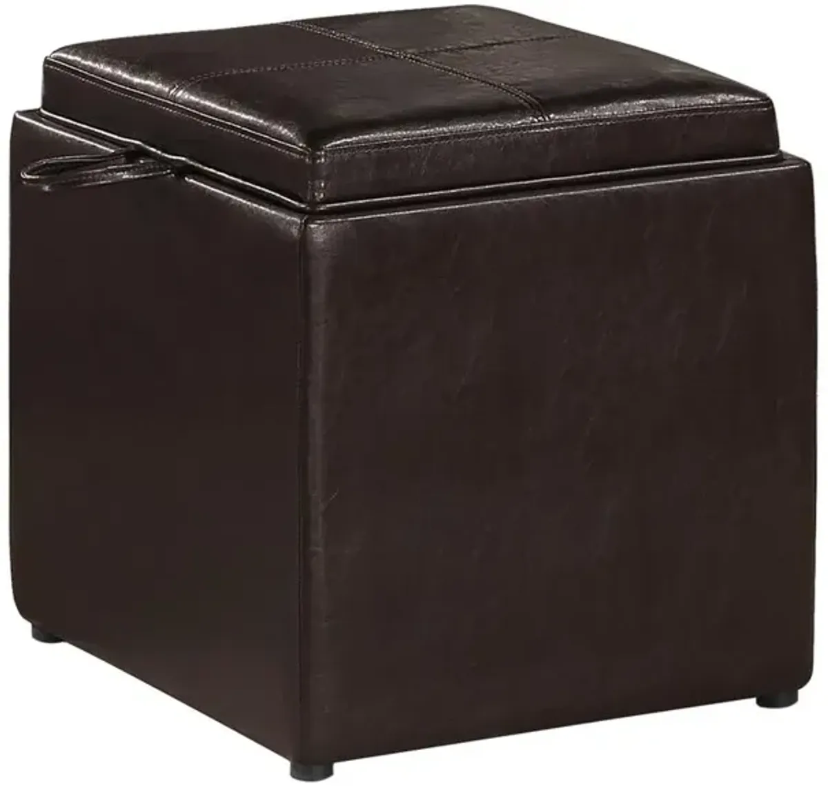 Convience Concept, Inc. Park Avenue Single Ottoman with Stool and Reversible Tray