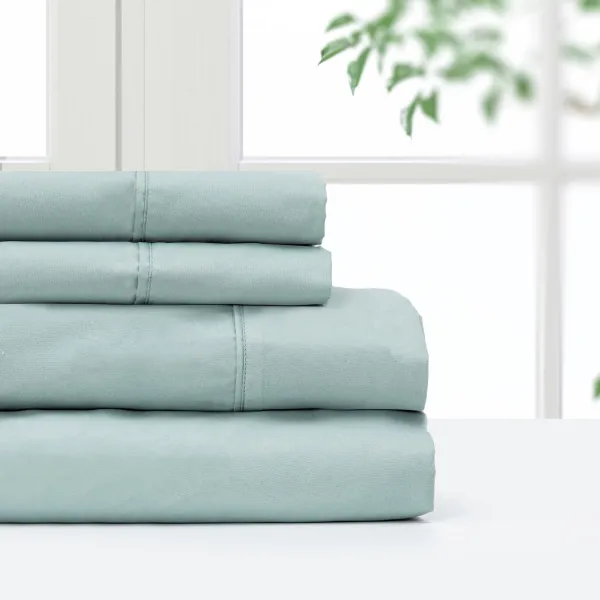 Pointehaven Microfiber Deep Pocket 100% Polyester Ivory 3 pc Sheet Set, Twin Extra Long