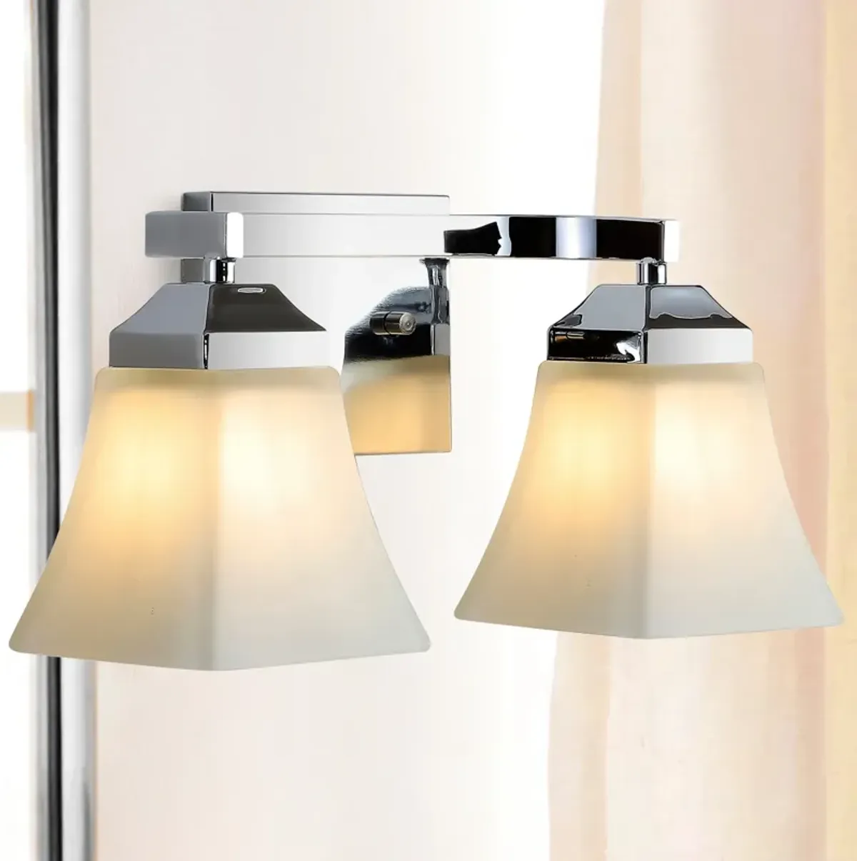 Staunton Iron/Glass Modern Cottage LED Vanity Light