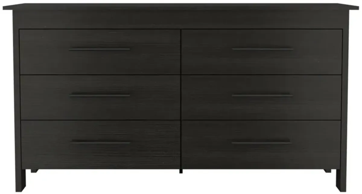 Southington 6-Drawer Rectangle Dresser Black Wengue